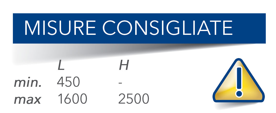 quadra 45 molla - misure consigliate