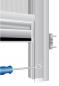 alto block - fissaggio zanzariera ad incasso con maniglia clic-clac