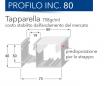 incassata 80 tapparella - sezione profilo