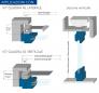 incassata 80 tapparella - applicazione con quadra 45